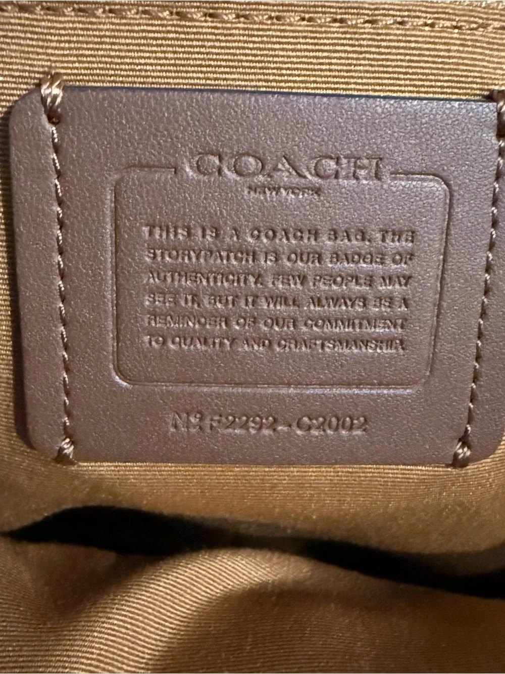 Coach Signature Backpack in Khaki/Chalk
